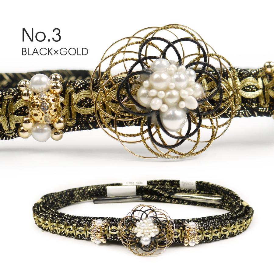 NISHIORI 約4.5cmのチャームがインパクト大! 振袖用 帯締め 正絹 帯〆