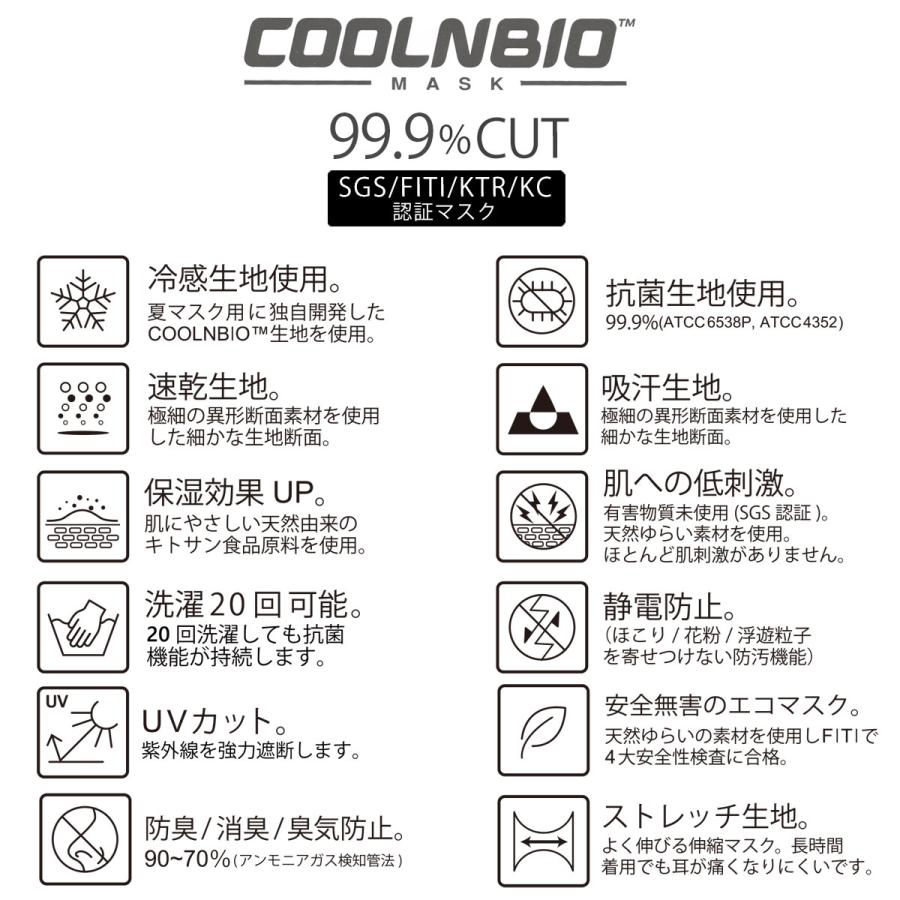 COOLNBIO 夏用 UV ひんやり 立体 マスク 選べる8色 3サイズ 冷感 抗菌 抗ウイルス ウイルス対策 冷感マスク 敬老の日 プレゼント｜kimono-cafe｜15