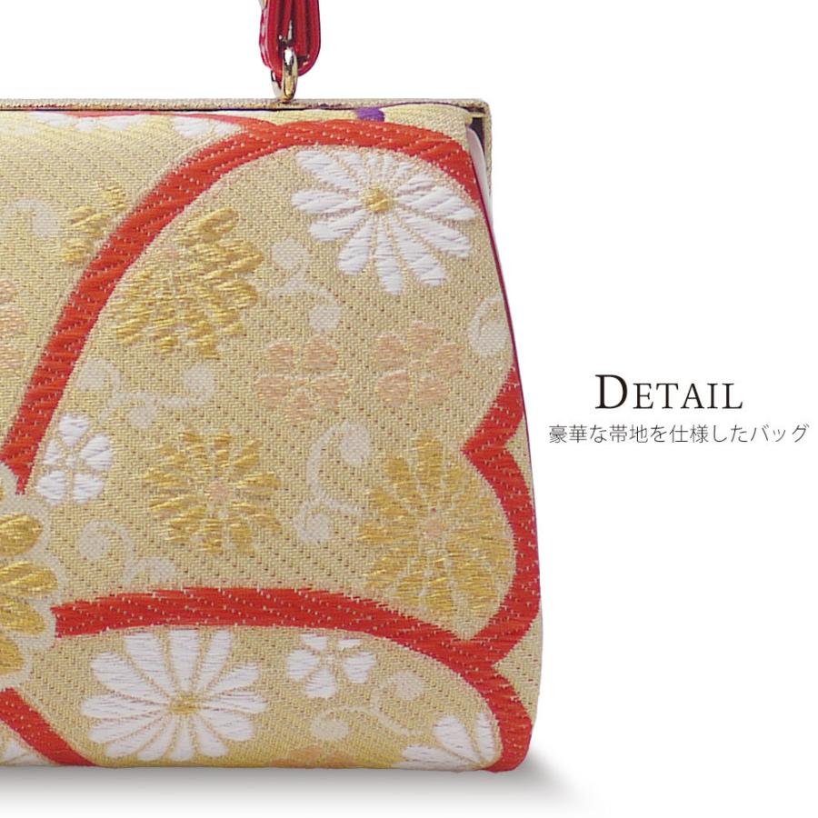 草履 バッグ セット 帯地 3枚芯 ヒール草履 振袖 uzouri52-1