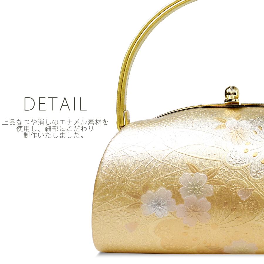 NISHIORI エナメル 草履バッグセット ゴールド フォーマル用