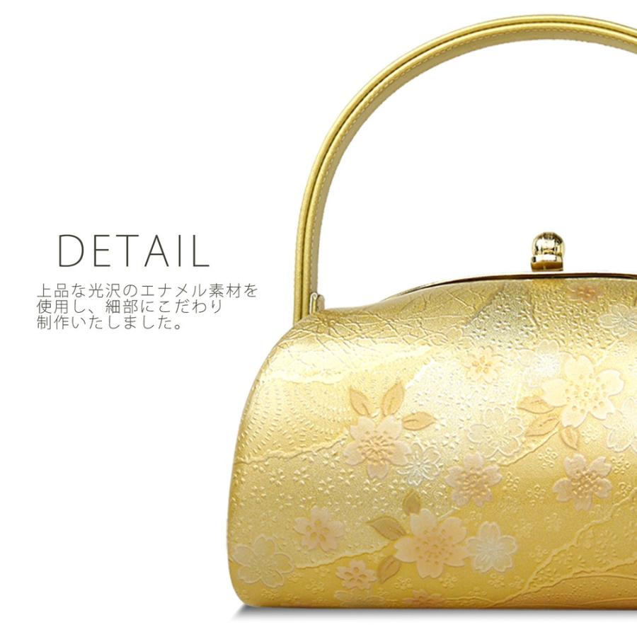 NISHIORI エナメル 草履バッグセット ゴールド フォーマル用
