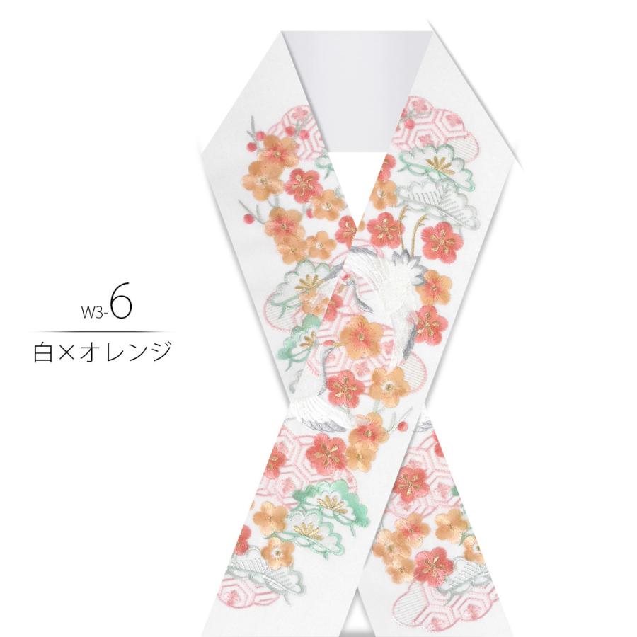 NISHIORI 白金 刺繍 半衿 豪華 華やか 純和風 和柄 日本製 NISHIORI 白金 刺繍 半衿 豪華 華やか 純和風 和柄 日本製