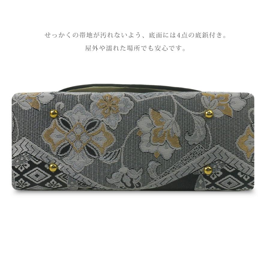NISHIORI 佐賀錦 帯地 草履 バッグ セット ゴールド シルバー NISHIORI 佐賀錦 帯地 草履 バッグ セット ゴールド シルバー