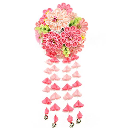 超特価激安 髪飾り 成人式 振袖 前撮り 袴 花 菊 ピンク 薄ピンク 白 黄緑 ちりめん つまみ細工 藤下がり ビラ簪 鈴 蝶 ラインストーン 簪 花魁 おしゃれ No 12gy2910 即日出荷 Nooitmeergrasmaaien Be