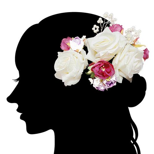 髪飾り 成人式 花 振袖 袴 和装 4点セット ピンク 白 薔薇 バラ パールビーズ かわいい お洒髪型 ヘアスタイル ヘアアレンジ ドライフラワー 和装 着物 9gy1084 9gy1084 着物ちどり 通販 Yahoo ショッピング