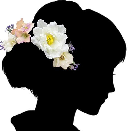 髪飾り 成人式 花 振袖 浴衣 袴 ４点セット 白 桜色 花籠 浴衣 簪 卒業式 結婚式 花飾り ブ 髪型 ヘアスタイル ヘアアレンジ ドライフラワー 和装 着物 9gy 9gy 着物ちどり 通販 Yahoo ショッピング