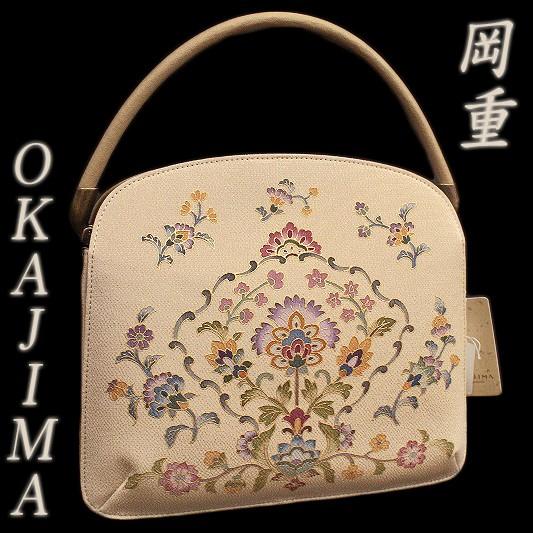 OKAJIMA 岡重 和装 ハンドバッグ フォーマル ベージュ OKAJIMA 岡重 和装 ハンドバッグ フォーマル ベージュ