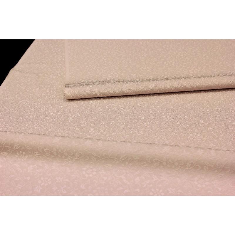 開店祝い 色無地 万葉色花火 薄 ピンクベージュ 花唐草 正絹 着尺 R250 代引き手数料無料 Azerbaijanfoundation Az