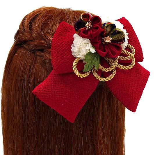 髪飾り リボン 卒業式 袴 成人式 花 振袖 浴衣 夏祭り 花火大会 赤 組紐 つまみ細工 和柄 ちりめん 古典 レ 髪型 ヘアスタイル ヘアアレンジ Sc2922 Sc2922 着物ちどり 通販 Yahoo ショッピング