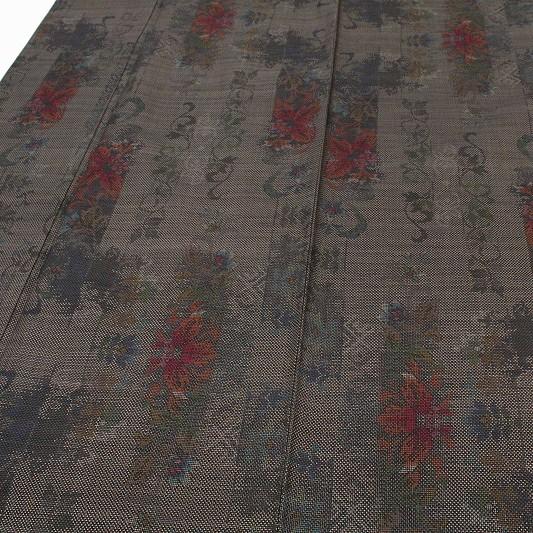 在庫処分 本場大島紬 泥大島 7マルキ 茶泥色 花唐草 縞 正絹 古代染色純泥染 中古 お仕立て上がり リサイクル お洒落着 カジュアル 久野織物 和装 着物 w1072 :w1072:着物ちどり - 通販 - Yahoo!ショッピング