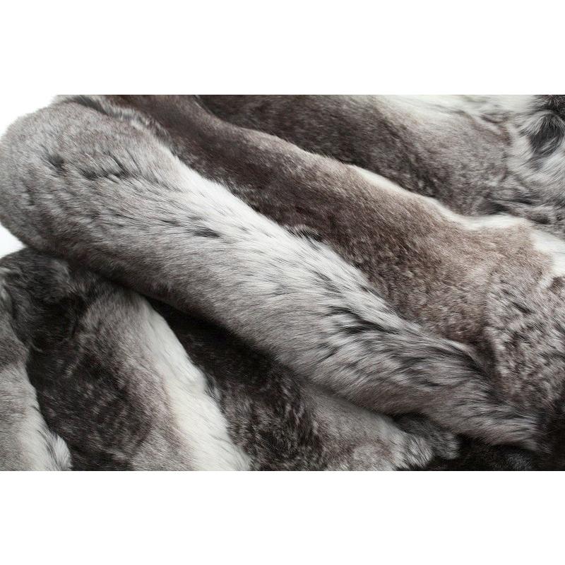 在庫処分 ファーショール 高級 チンチラ リアルファー ケープ 和洋兼用