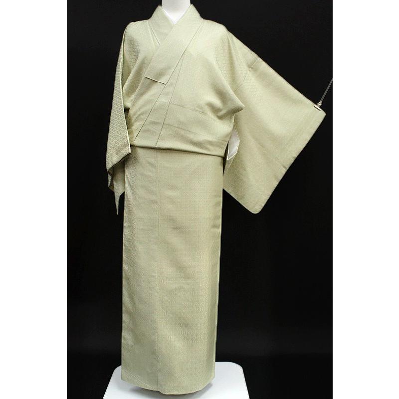 状態良し お仕立て上がり 野蚕糸 ゴールデンムガ 袷 紬 着物