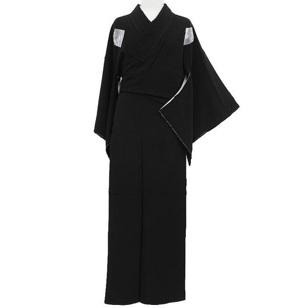 お仕立て上がり夏冬黒地正絹喪服襦袢セット 和装 着物 w887 : 着物