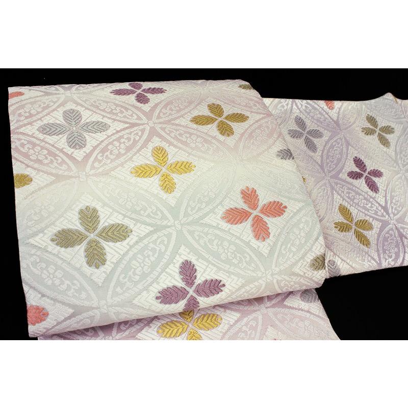 ☆専用☆美品 夏着物 正絹 変わり紗“波に色と織の魔術師”袋帯 N-39