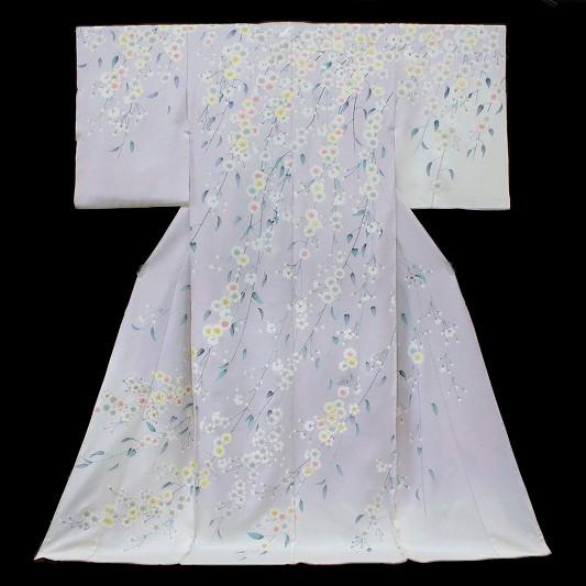 訪問着　フルセット　正絹　手染め　手刺繍 訪問着 フルセット 正絹 手染め 手刺繍