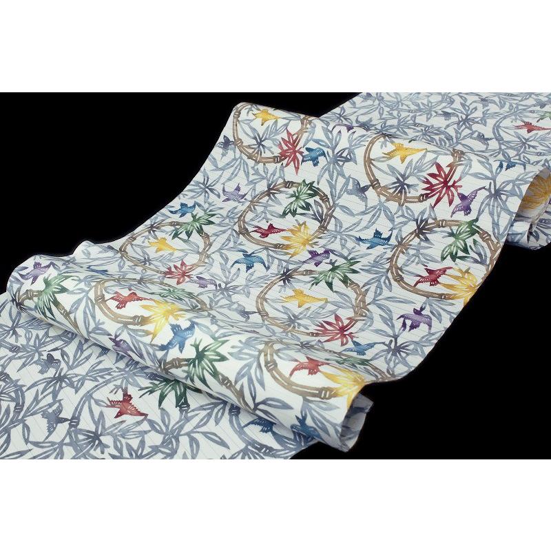 めだか】名古屋帯 葉模様 めだか様専用】名古屋帯 葉模様