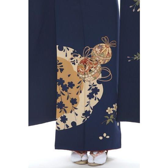 振袖レンタル 小さいサイズ 小柄 正絹 シンプル fg-308b フル