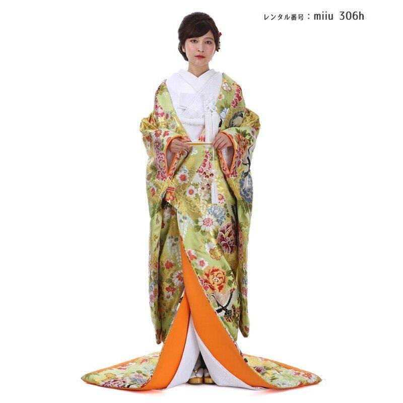花嫁衣装打掛セット 正絹 高級「色打掛フルセットレンタル」150-165cm/掛け替えセット割引