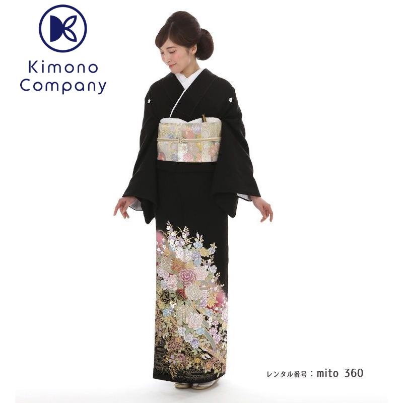 黒留袖レンタル 桂由美 花園 mito-360H 高級 正絹 結婚式 人気｜kimono-company