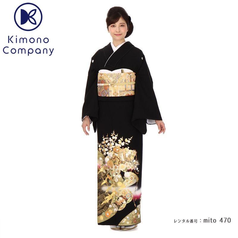留袖レンタル 親族 大きいサイズ 着物 浴衣 桂由美 御所物語 フリー 黒留袖 幅広 女性 正絹 フルセット 黒留袖 結婚式 貸衣装 お呼ばれ 黒 服装 和装 親族 レンタル着物 Mito 470 女性 きものカンパニー 店 メーカー直送商品
