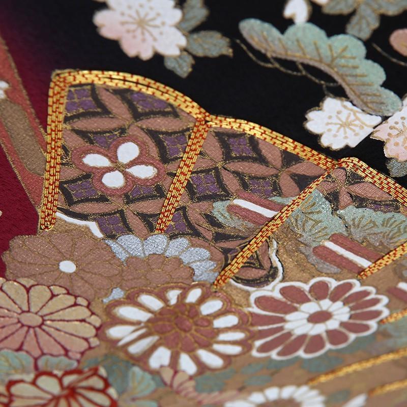 【早い者勝ち】 黒留袖レンタル 桂由美 重ね絵巻 mito-520 30代 40代 50代 60代 高級 正絹 結婚式 人気 【L2349957603】(12400円)