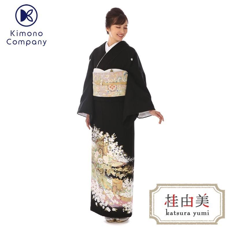 黒留袖レンタル 桂由美 花見山 mito-573 40代 50代 60代 高級 正絹 結婚式 人気