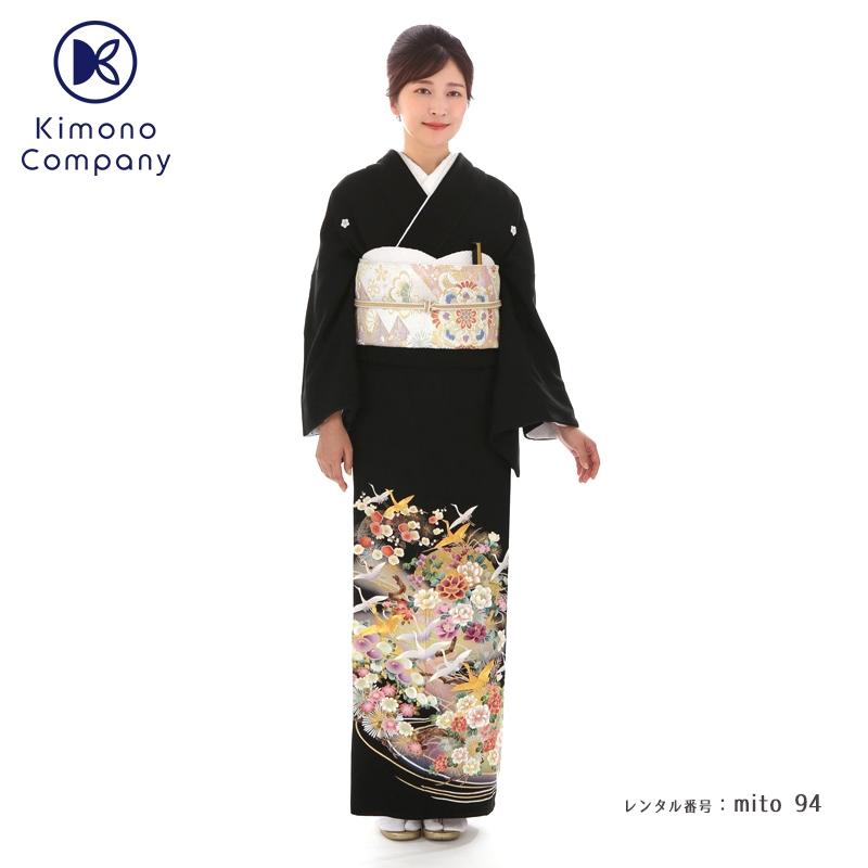 留袖レンタル 徳川の美 黒 mito-94 30代 40代 50代 高級 正絹 結婚式 人気