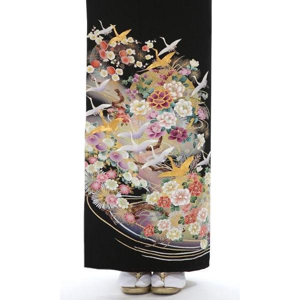 留袖レンタル 徳川の美 黒 mito-94 30代 40代 50代 高級 正絹 結婚式 人気 