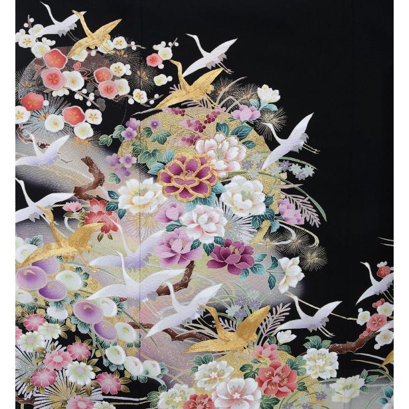 留袖レンタル 徳川の美 黒 mito-94 30代 40代 50代 高級 正絹 結婚式 人気 