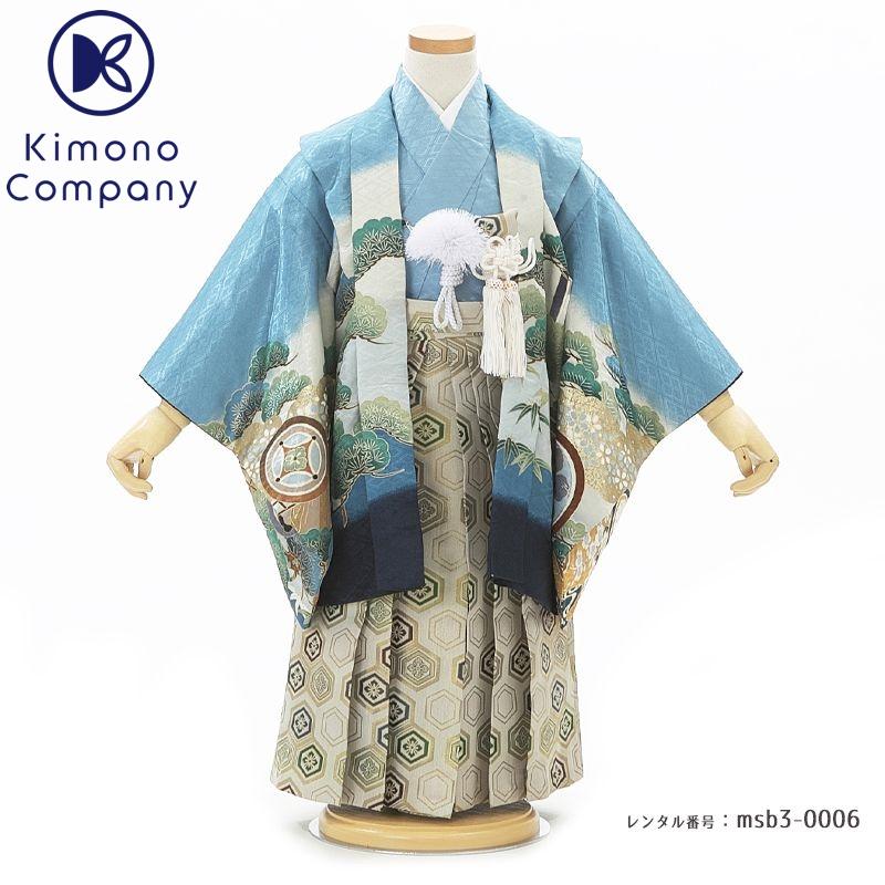 七五三 着物 3歳 男の子 レンタル レンタル衣装 袴セット 男児 753 Msb3 0006 ベビー 子ども服