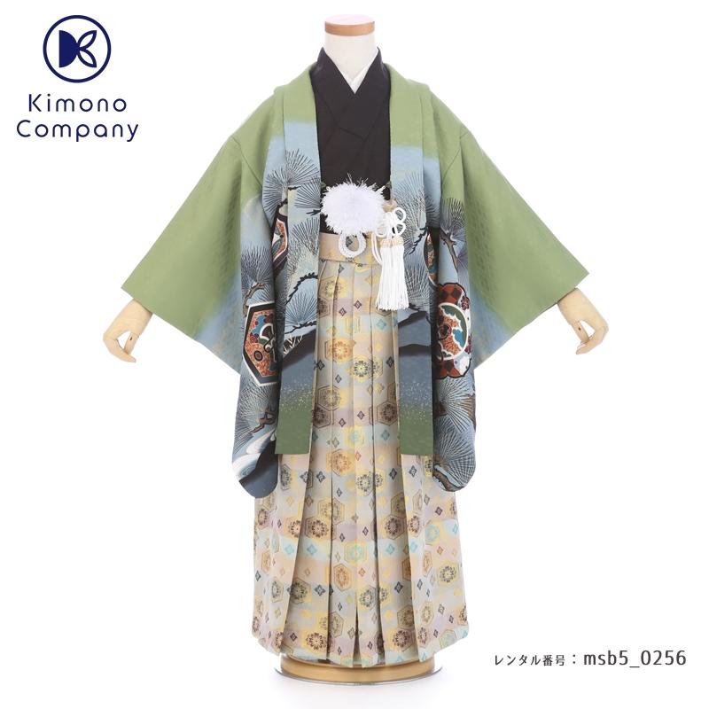 袴　七五三　卒園式 七五三 対応身長 103cm〜118cm 卒園式 着物 レンタル 男の子 5歳 羽織