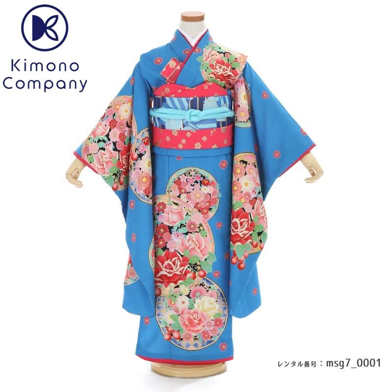 七五三コーデ画像有り「7歳女児着物フルセットレンタル」msg7-0001 110 115 120 125 人気 おしゃれ