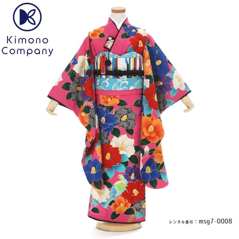 七五三コーデ画像有り「7歳女児着物フルセットレンタル」九重 msg7-0008 110 115 120 125 人気