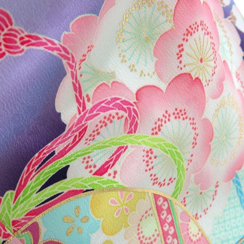 七五三コーデ画像有り「7歳女児着物フルセットレンタル」乙葉