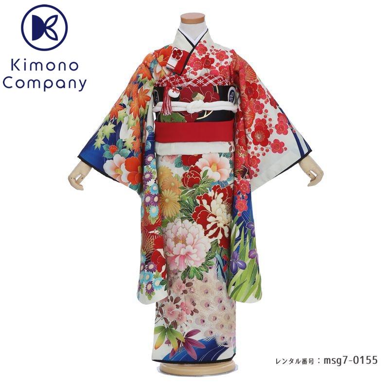 七五三コーデ画像有り「7歳女児着物フルセットレンタル」九重 msg7-0155 110 115 120 125 人気