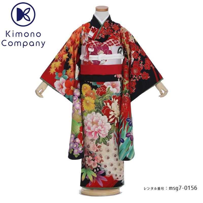 七五三コーデ画像有り「7歳女児着物フルセットレンタル」九重 msg7-0156 110 115 120 125 人気