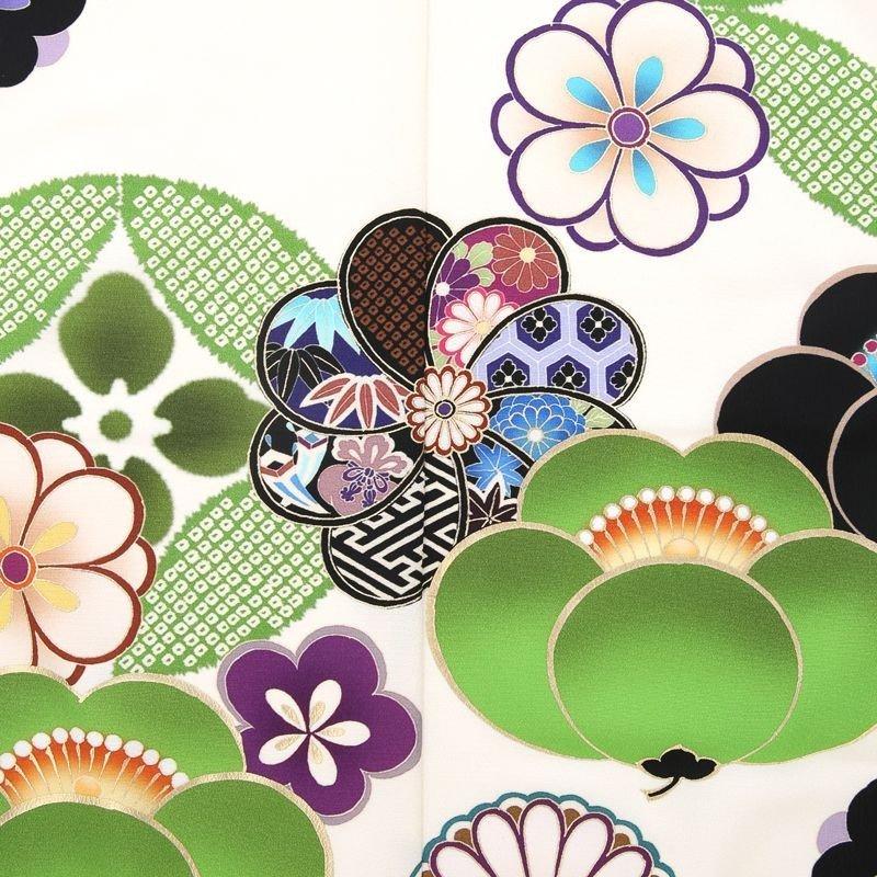 七五三コーデ画像有り「7歳女児着物フルセットレンタル」ジャパンスタイル msg7-0194 110 115 120 125 草履