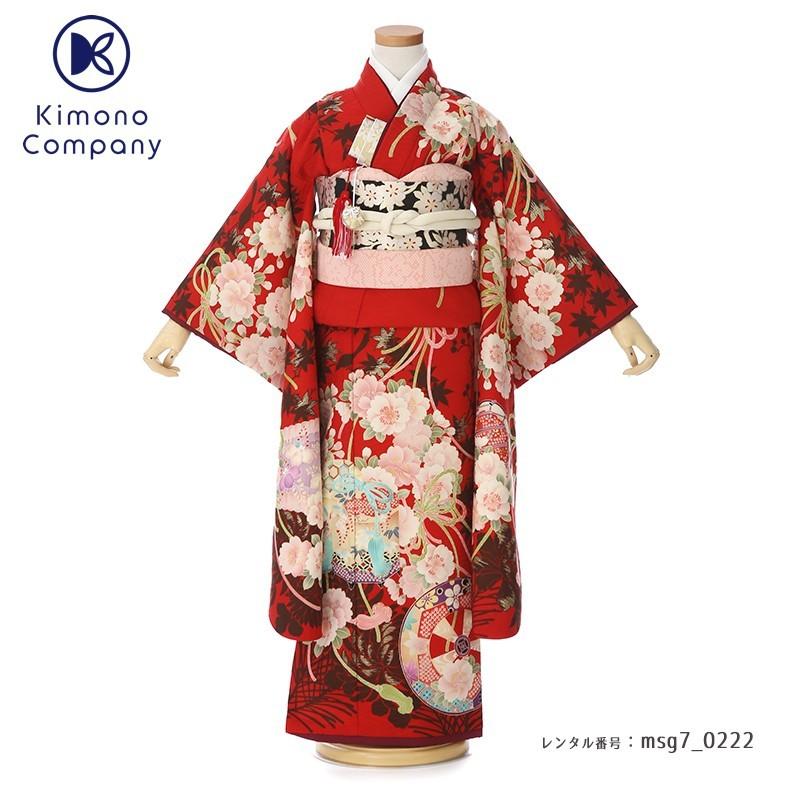 七五三コーデ画像有り「7歳女児着物フルセットレンタル」華徒然 msg7-0222 110 115 120 125 人気