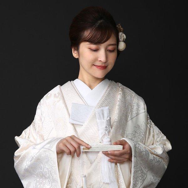 白無垢フルセット 正絹 高級「白無垢フルセットレンタル」150-165cm/掛替セット割引