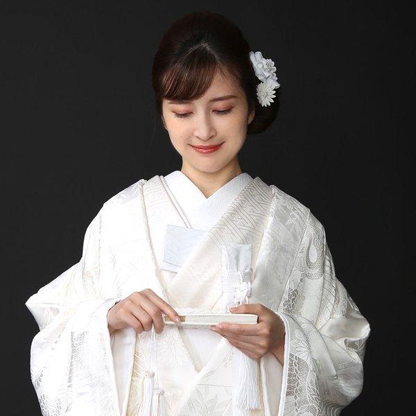 正絹 高級「白無垢フルセットレンタル」150-165cm/掛替セット割引 