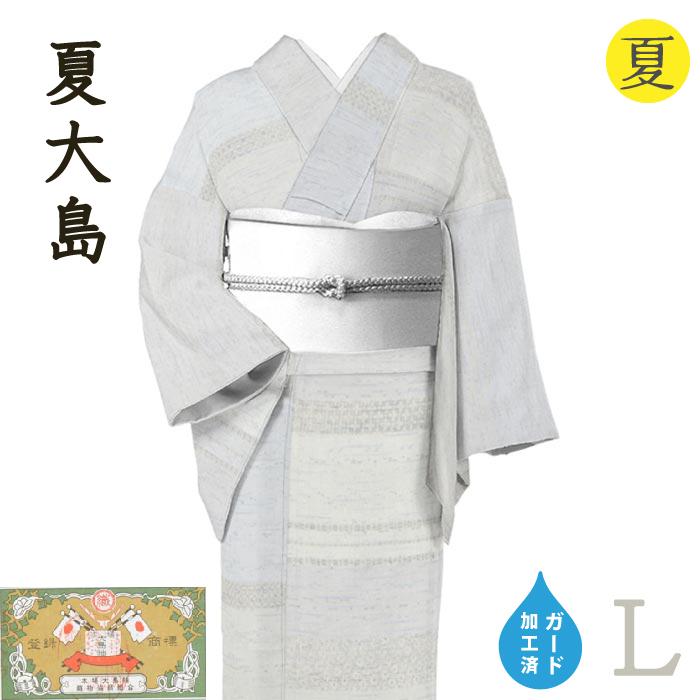 新版 送料無料 464 夏大島紬 レア 本場大島紬 窪田織物 肩身丈 164 7cm 裄 67cm 身長サイズ Lガード加工 新品 着物だいやす 正規品 Www Doctor Plan Com