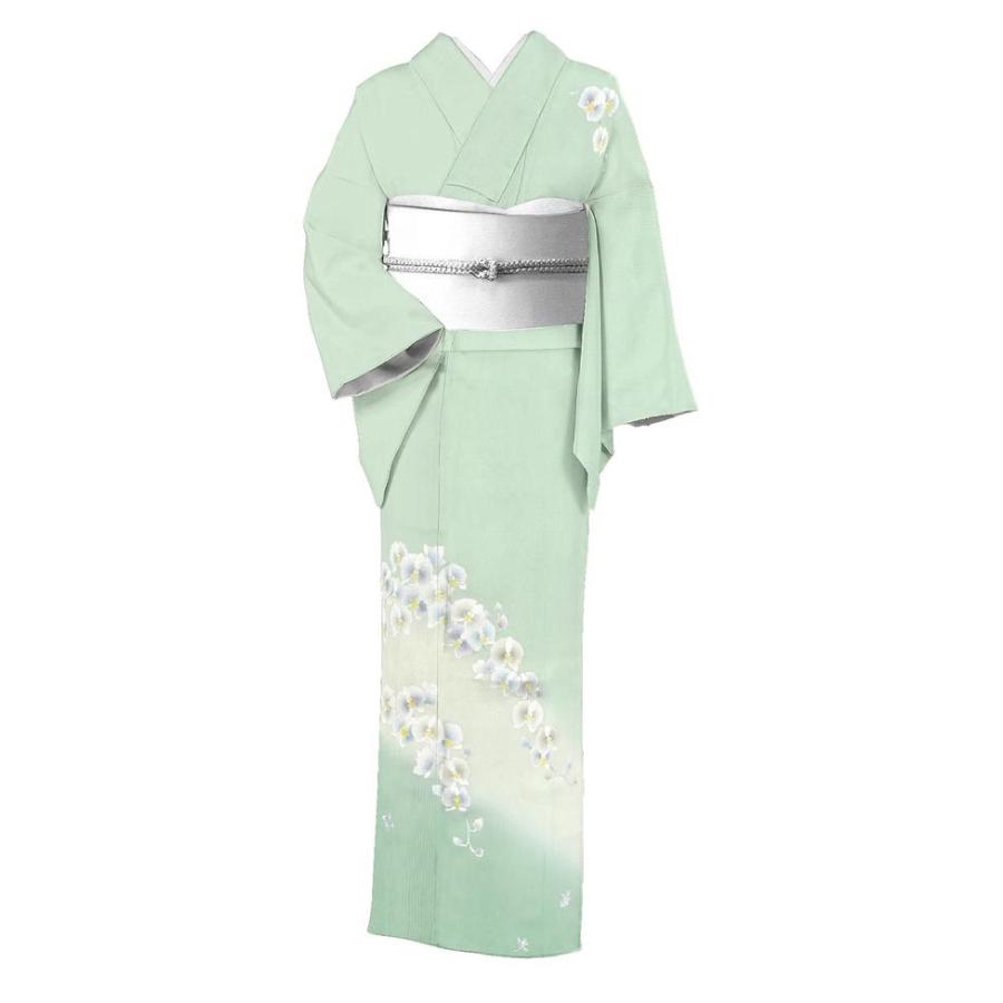 割引クーポン対象品 送料無料 858 付下げ ぼかし染に胡蝶蘭 アイスグリーン 肩身丈 164 7cm 裄 68cm 身長サイズ L 新品 着物だいやす Sm858 着物だいやす 通販 Yahoo ショッピング 日本正規品 Www Skylanceronline Com