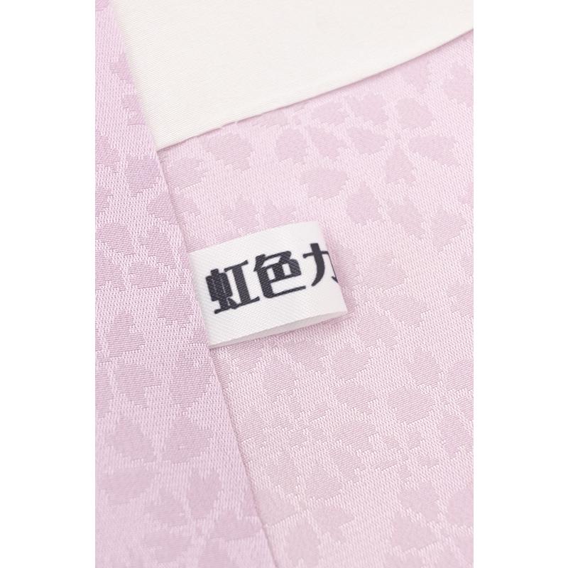 着物だいやす 645■訪問着■刺繍　丹後ちりめん 花唐草文 パステルカラー カラフルぼかし染 身長サイズ：L ガード加工【送料無料】【新品】の画像