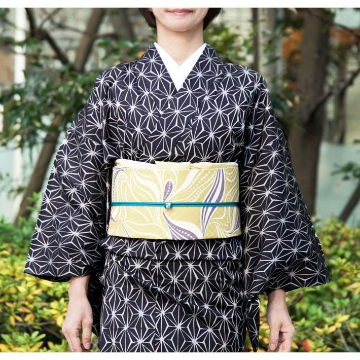 振袖 緑 黄緑 正絹 コシノジュンコ