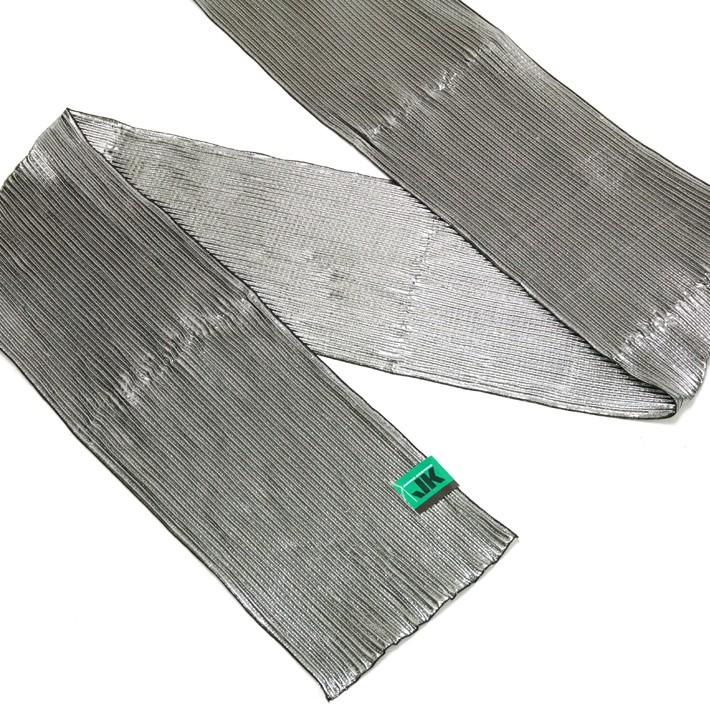 コシノジュンコ（JUNKO KOSHINO） 兵児帯 銀 黒 シルバー ラメ