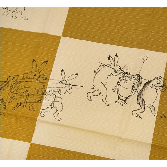 ふろしき 鳥獣戯画 うさぎ カエル 猿 キツネ 生成 えんじ 赤 ふろしき 鳥獣戯画 うさぎ カエル 猿 キツネ 生成 えんじ 赤