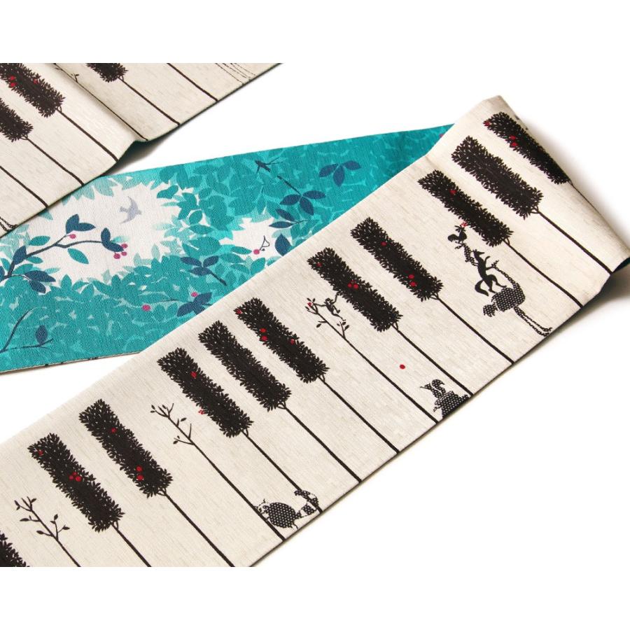 新品未使用【WAKKA】半巾帯　正絹　リバーシブル　日本製　ピアノ　アニマル 楽天市場】【クーポンご利用で最大10％OFF!】半幅帯 正絹 帯