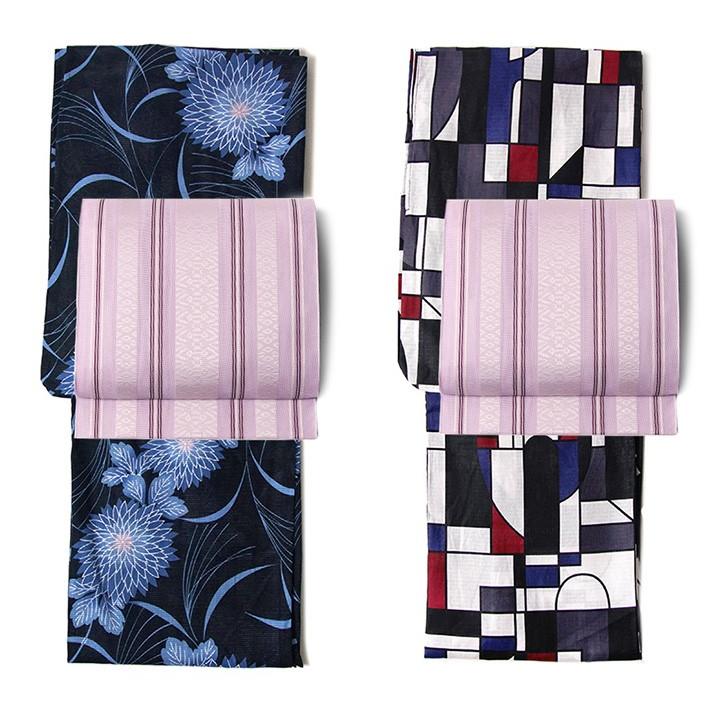 名古屋帯 紗 献上 ふじ 薄紫 縞 シック シンプル 夏着物 夏帯 お太鼓