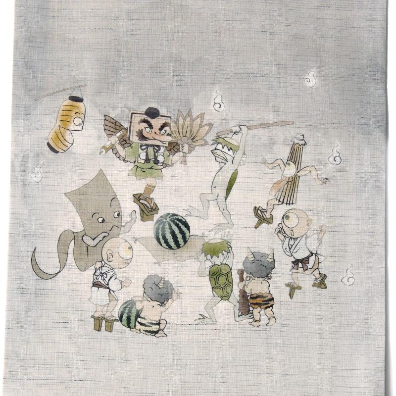 必見！！約14万円☆新品☆麻京袋帯☆高級☆百貨店取扱☆京袋☆夏帯☆着物☆絣市松柄 逸品必見！！約14万円☆新品☆本麻京袋帯☆高級☆