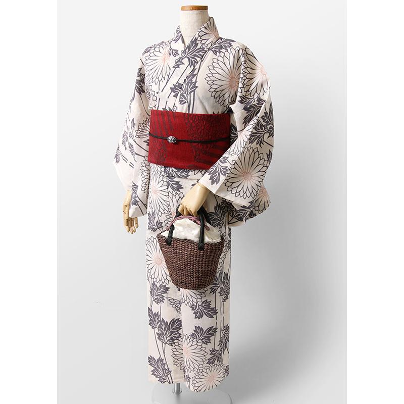 そしてゆめ浴衣菊緑鶯若葉色ゆかた